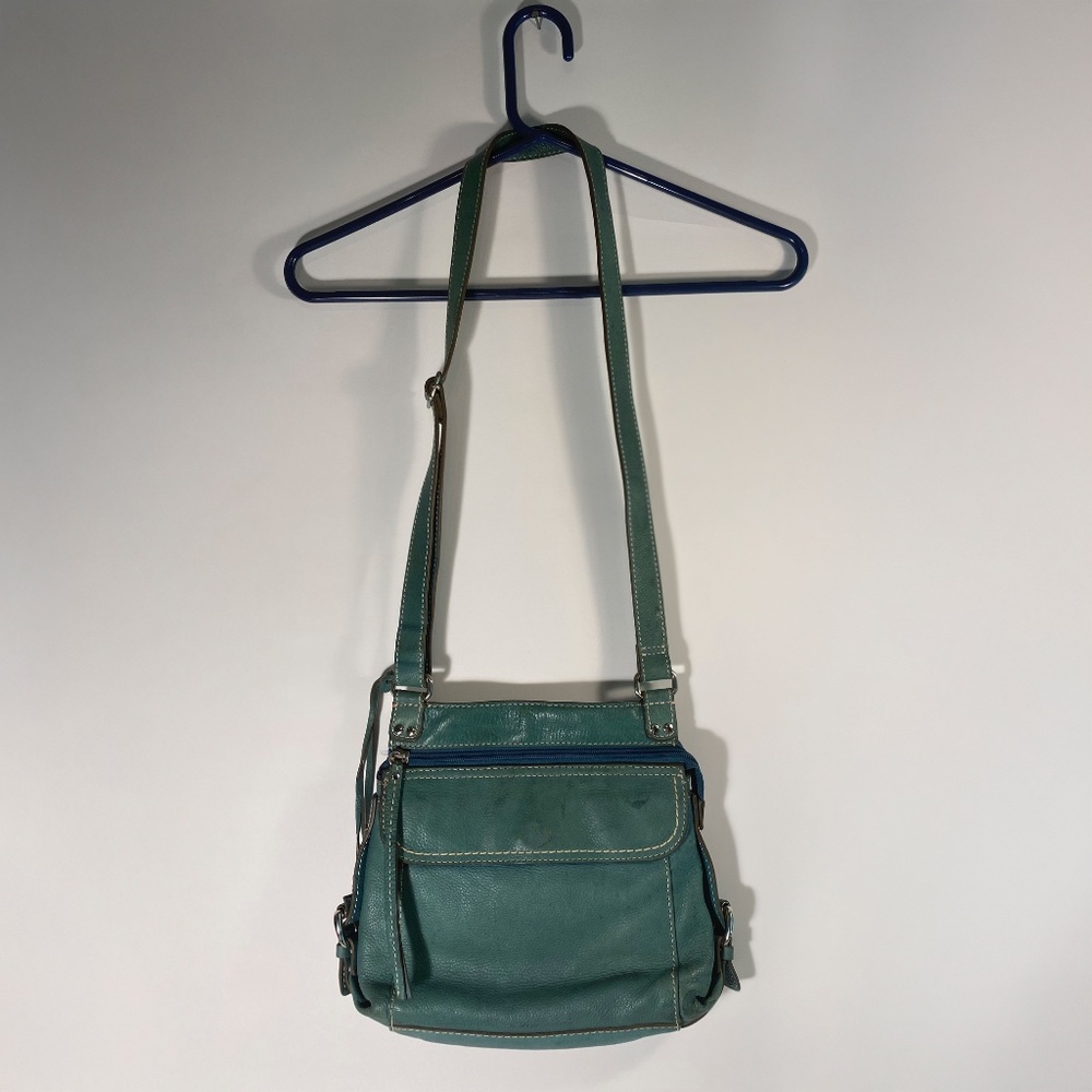 Teal Blue Leather Bag | Fossil